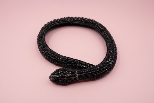 Vintage Vera Wang Monumental Rhinestone Snake Necklace