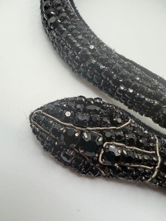 Vintage Vera Wang Monumental Rhinestone Snake Necklace