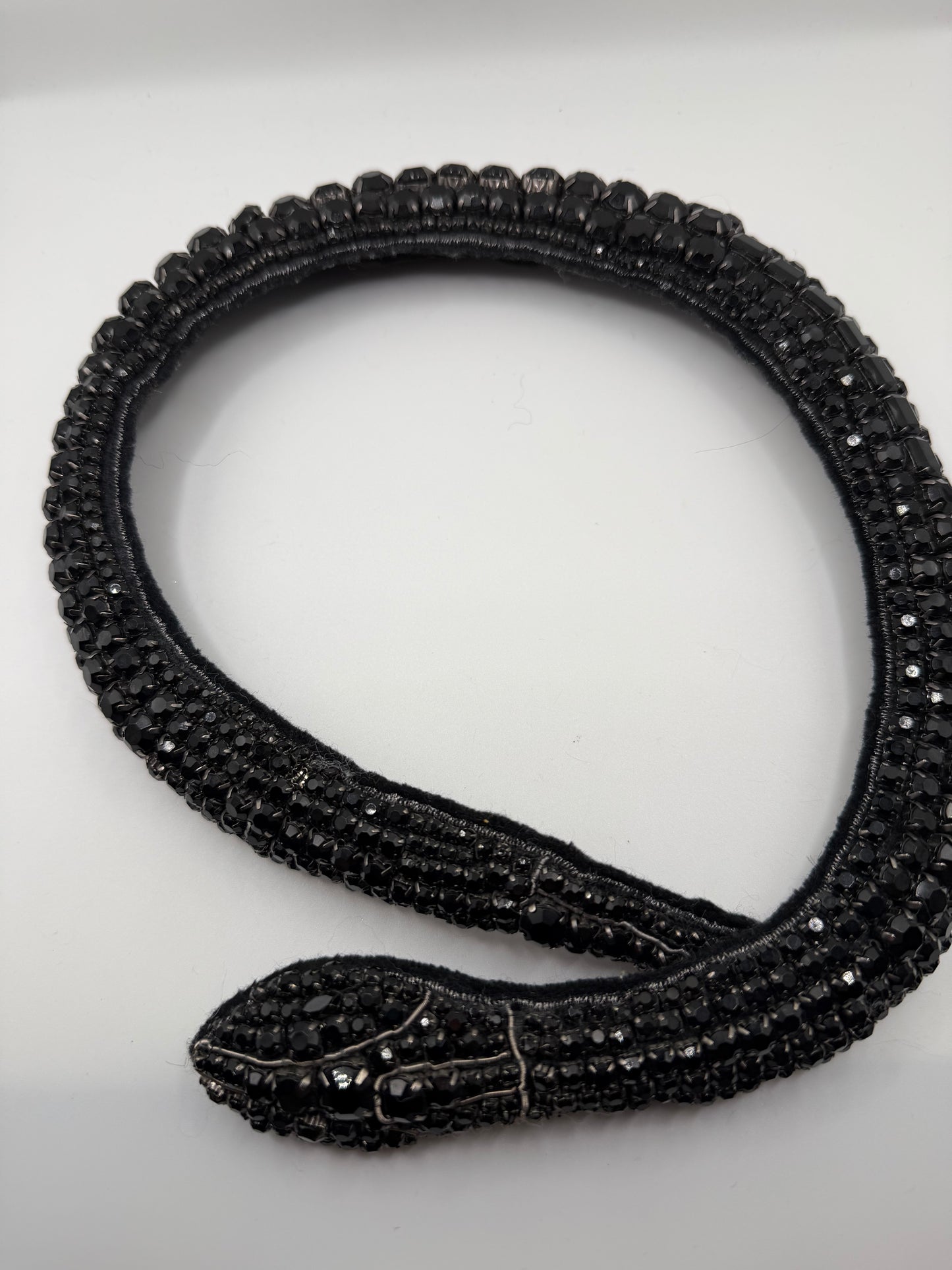 Vintage Vera Wang Monumental Rhinestone Snake Necklace