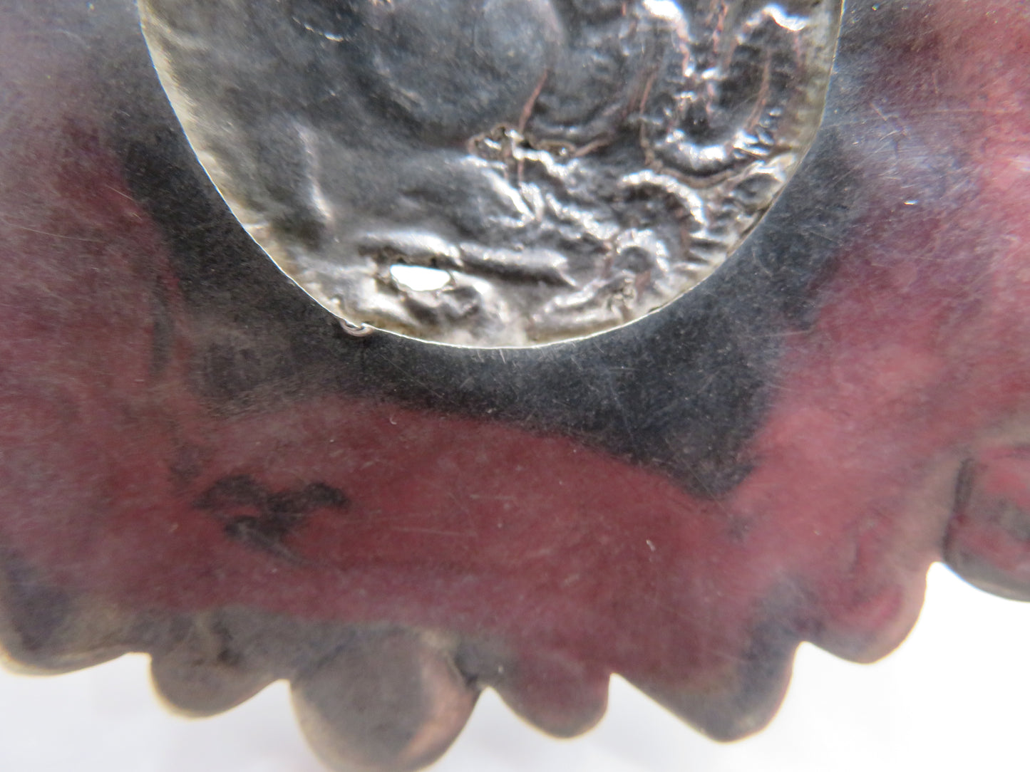 Antique North African Sterling Silver Brooch