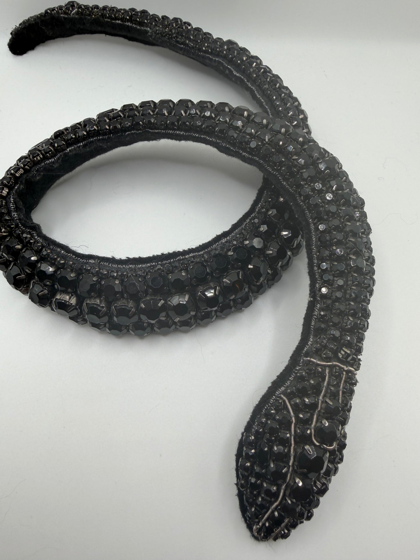 Vintage Vera Wang Monumental Rhinestone Snake Necklace