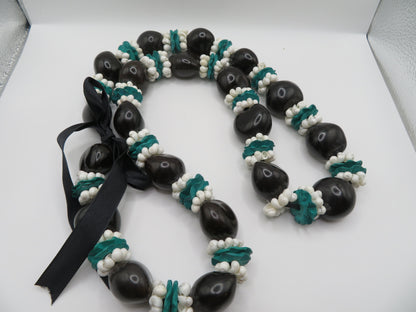 Vintage Hawaiian Kukui Nut Necklace Stack - 3 Stands