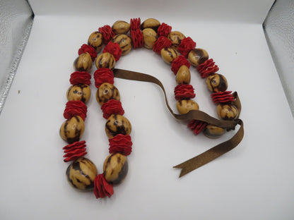 Vintage Hawaiian Kukui Nut Necklace Stack - 3 Stands