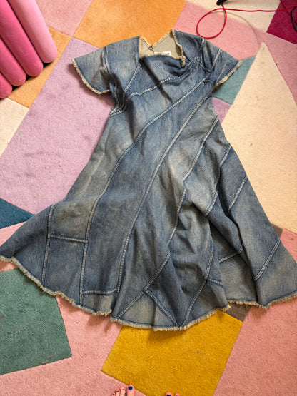 Chloë Sevigny's Junya Watanabe Denim Spiral Dress