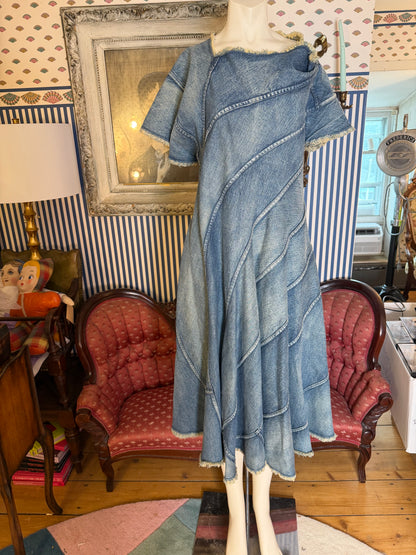 Chloë Sevigny's Junya Watanabe Denim Spiral Dress