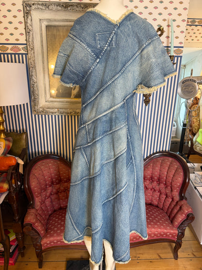 Chloë Sevigny's Junya Watanabe Denim Spiral Dress