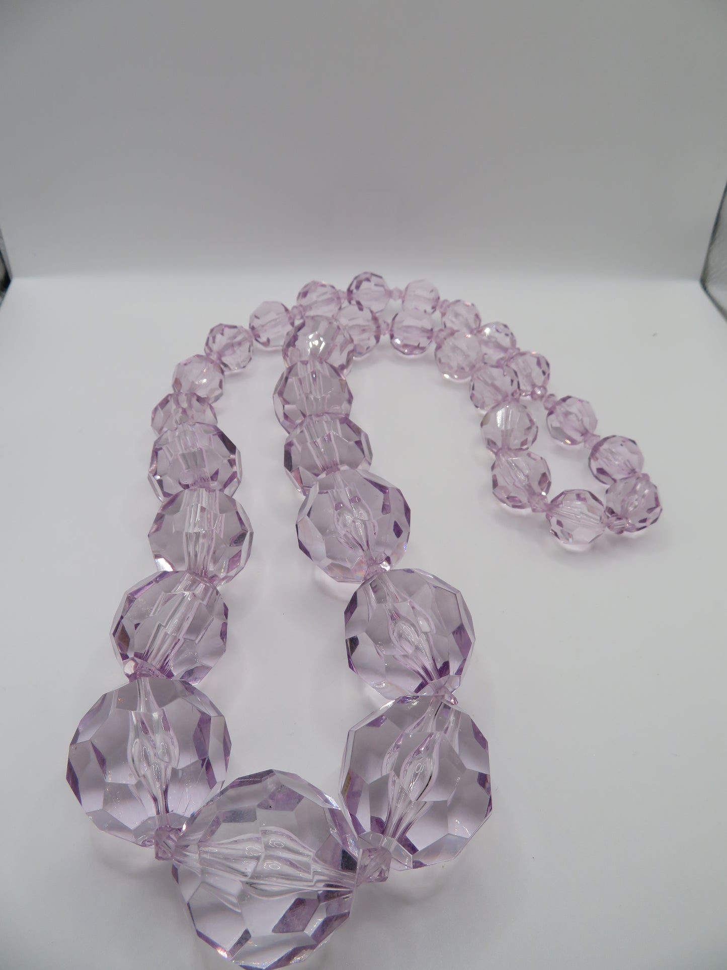 Iris Apfel's Vintage Chunky Lavender Ice Beaded Necklace