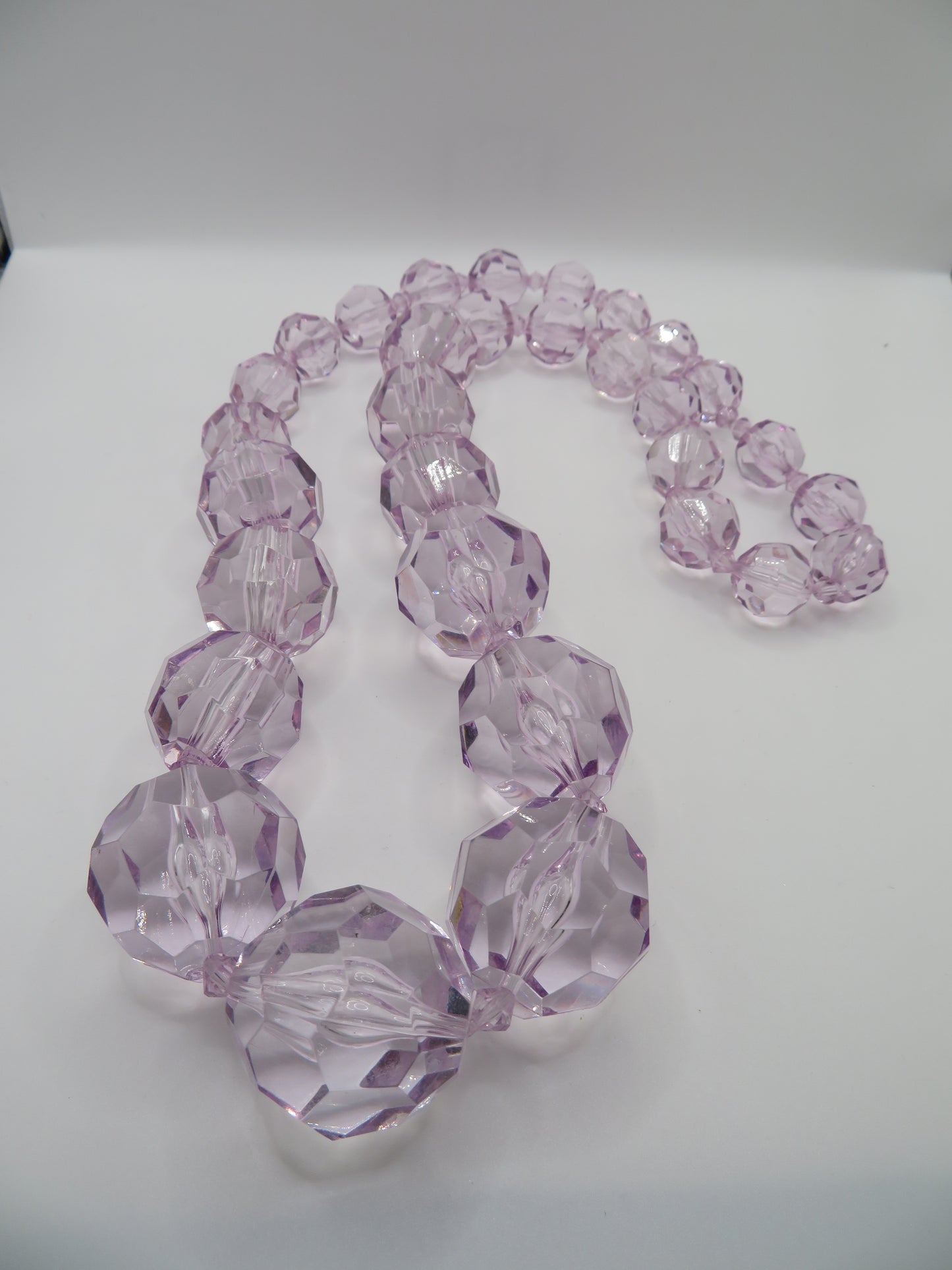 Iris Apfel's Vintage Chunky Lavender Ice Beaded Necklace