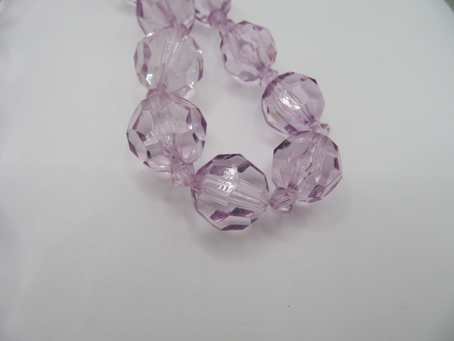 Iris Apfel's Vintage Chunky Lavender Ice Beaded Necklace