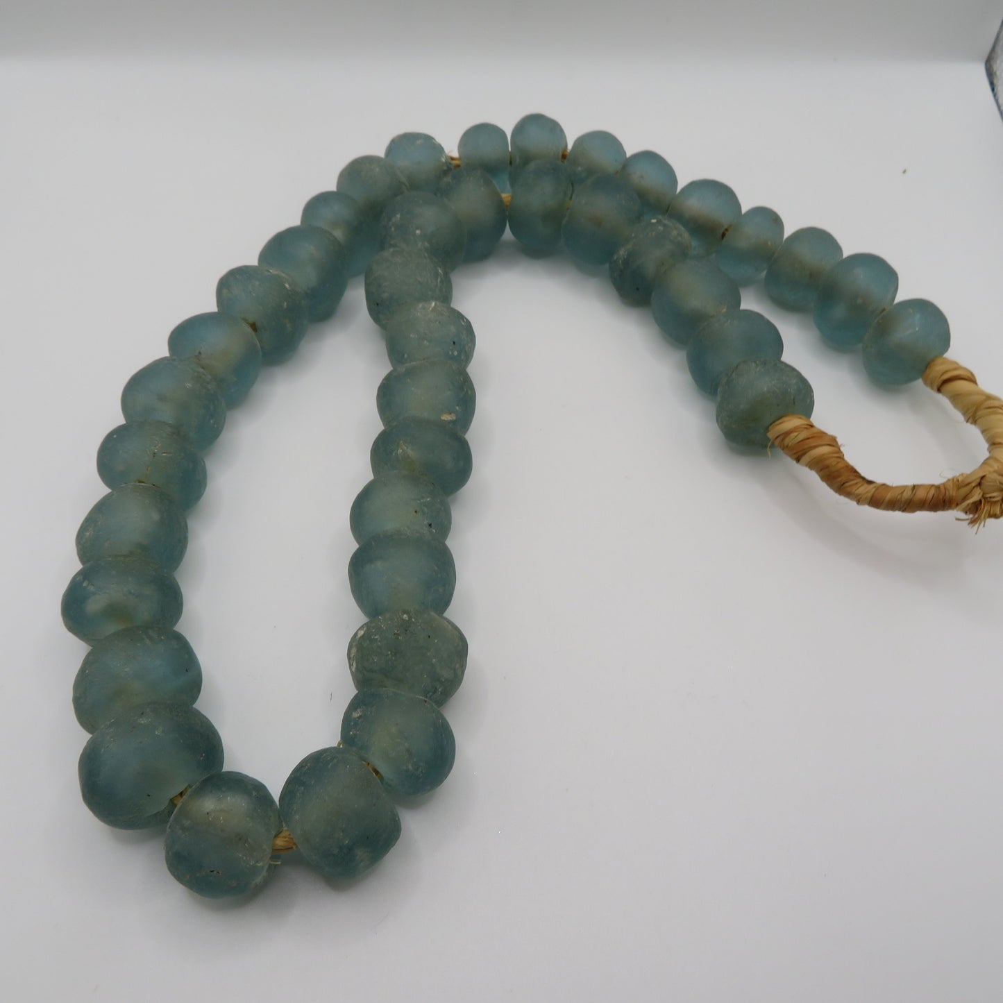 Iris Apfel's Vintage Chunky Seaform Green Glass Beaded Necklace