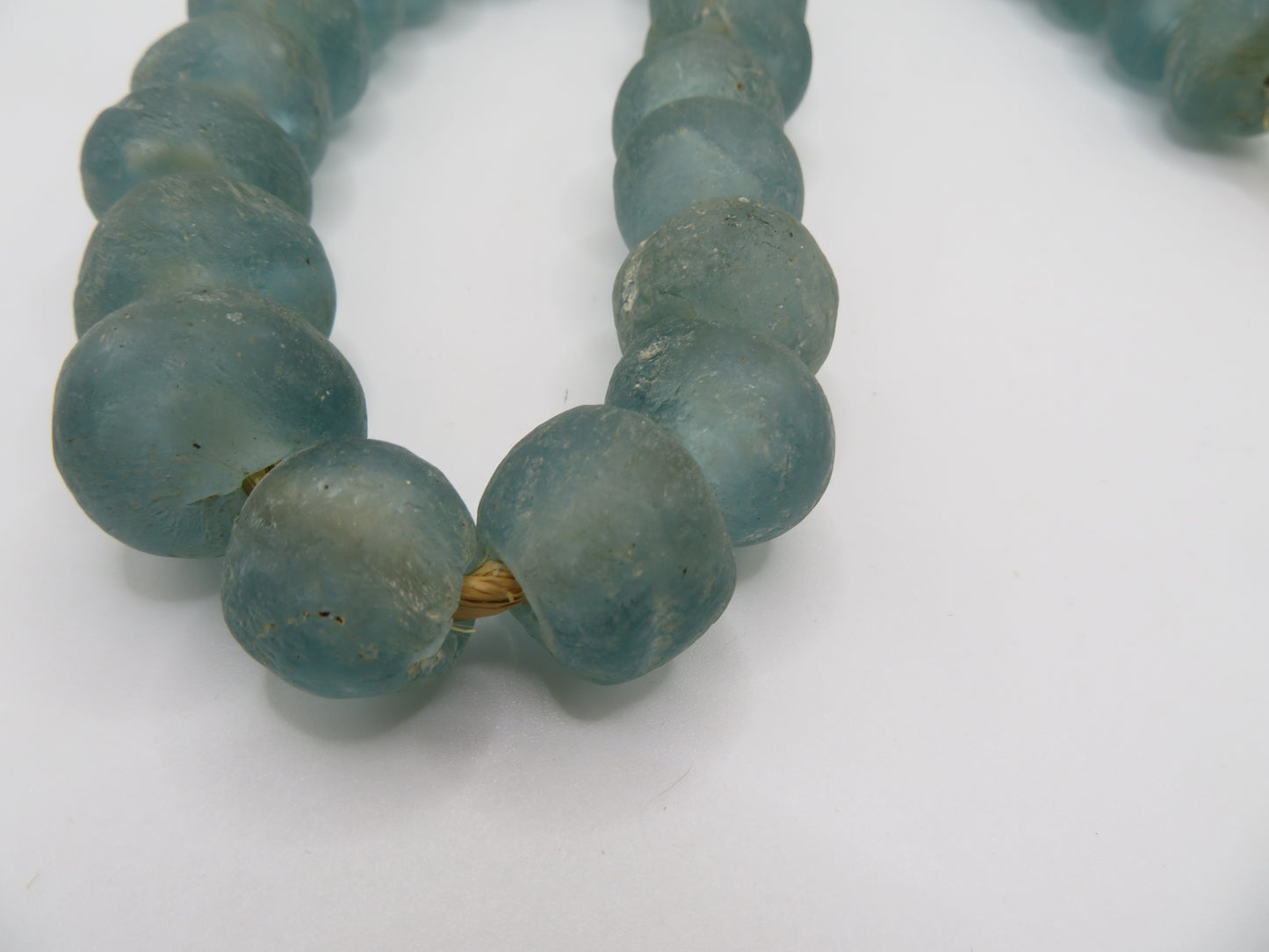 Iris Apfel's Vintage Chunky Seaform Green Glass Beaded Necklace