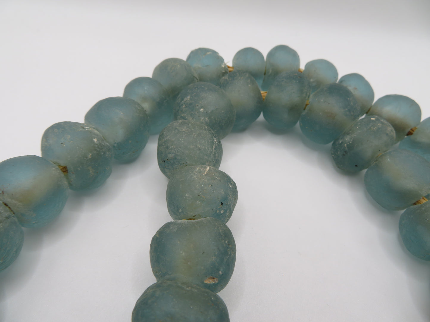 Iris Apfel's Vintage Chunky Seaform Green Glass Beaded Necklace