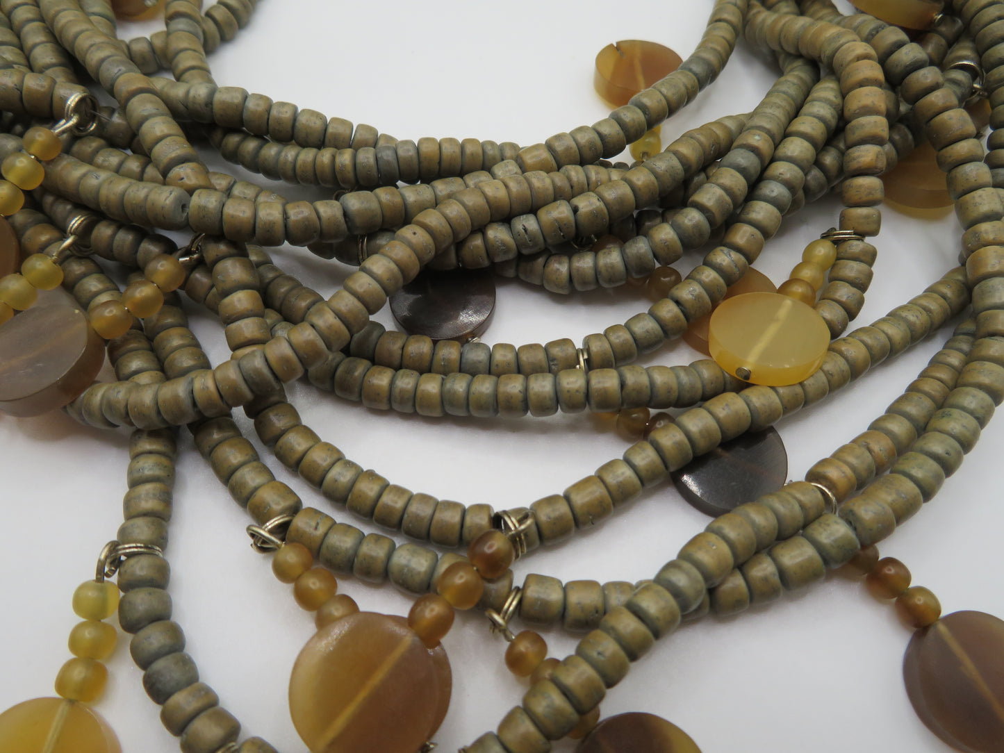 Iris Apfel's Vintage Monies Agate & Coconut Beaded Necklace
