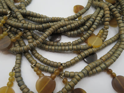 Iris Apfel's Vintage Monies Agate & Coconut Beaded Necklace