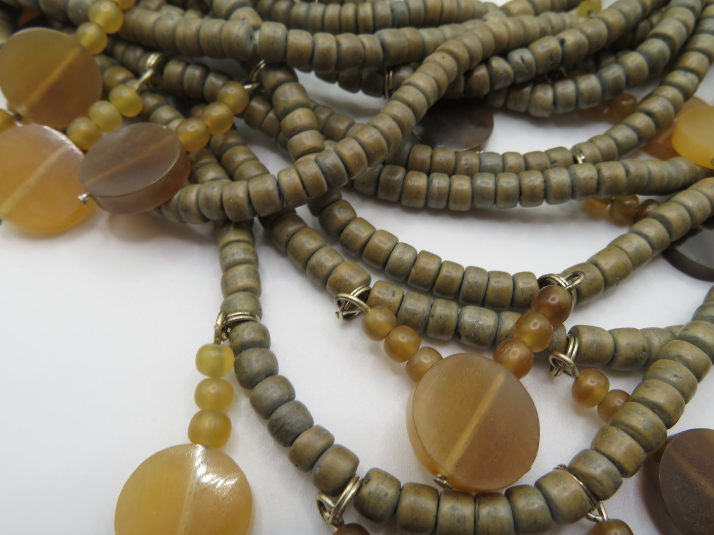 Iris Apfel's Vintage Monies Agate & Coconut Beaded Necklace