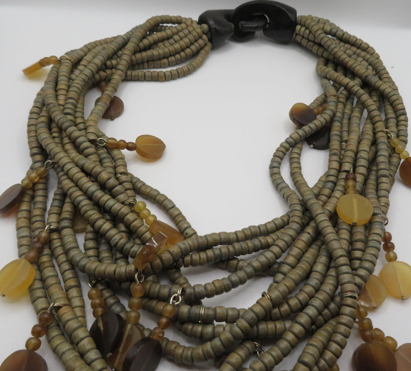 Iris Apfel's Vintage Monies Agate & Coconut Beaded Necklace