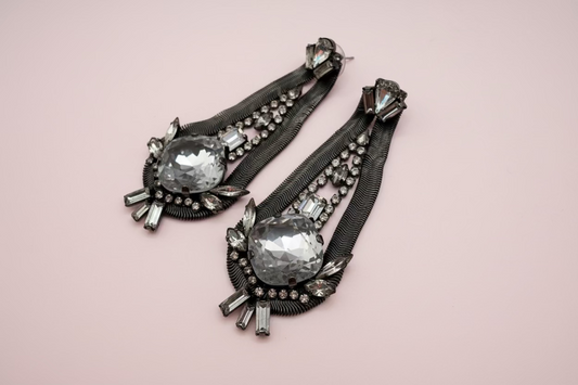 Vintage Erickson Beamon Art Deco Inspired Chandelier Earrings