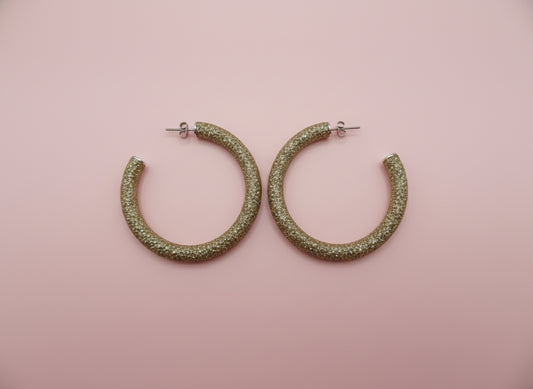 Iris Apfel's Vintage Glitter Hoop Earrings