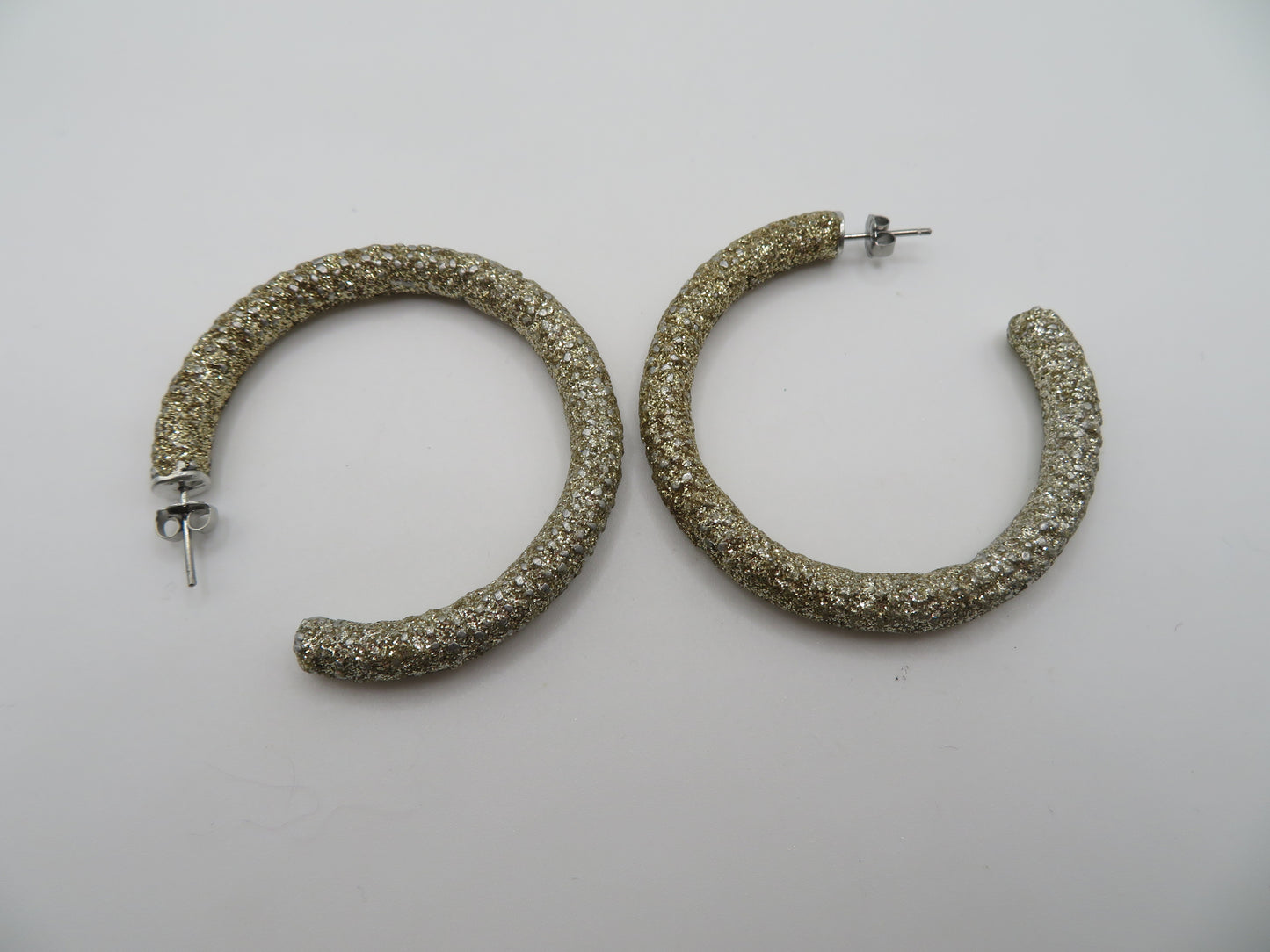 Iris Apfel's Vintage Glitter Hoop Earrings