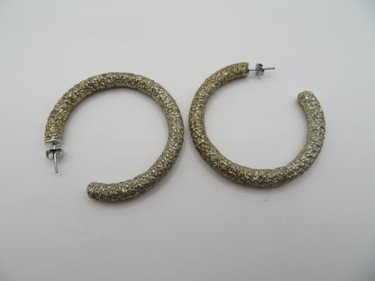 Iris Apfel's Vintage Glitter Hoop Earrings