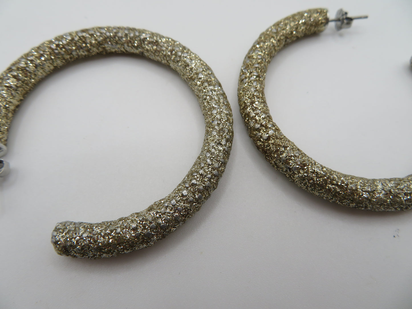 Iris Apfel's Vintage Glitter Hoop Earrings