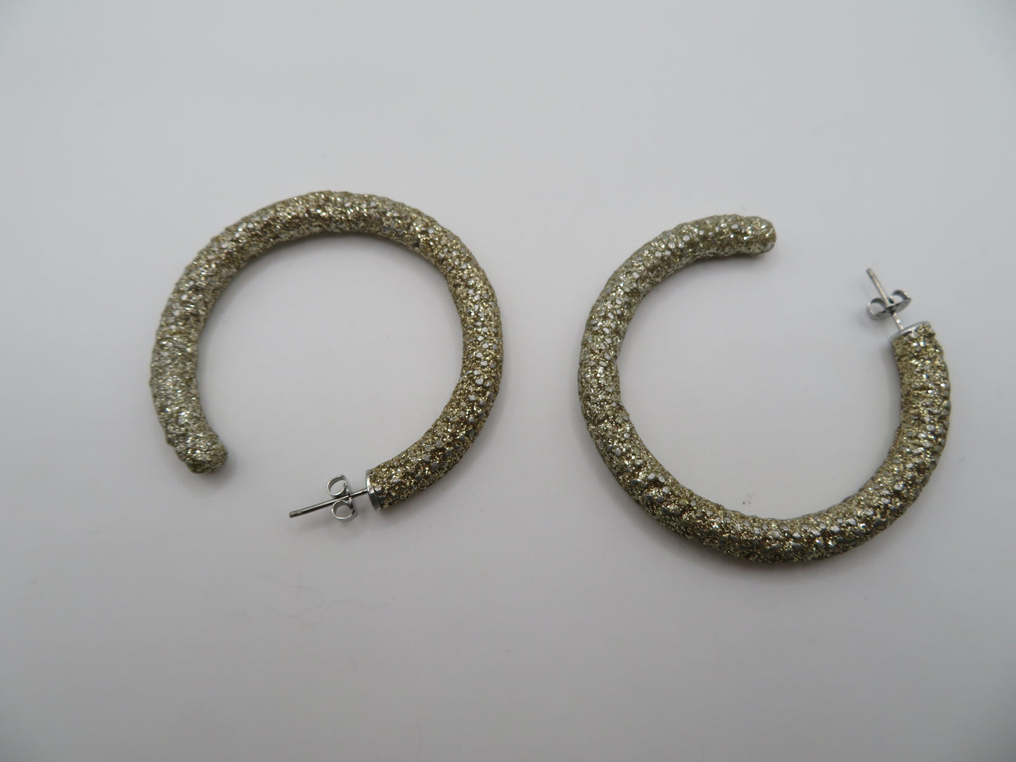 Iris Apfel's Vintage Glitter Hoop Earrings