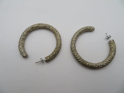 Iris Apfel's Vintage Glitter Hoop Earrings