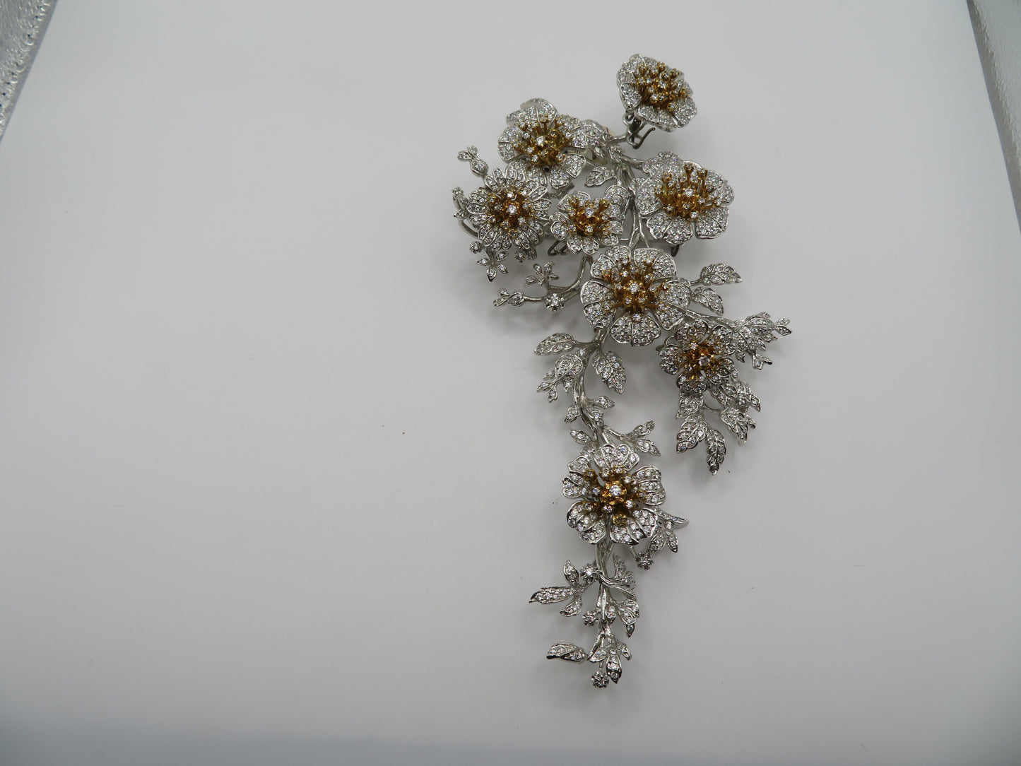 Iris Apfel's Vintage Monumental HUGE Sterling Silver Jarin Trembler Brooch