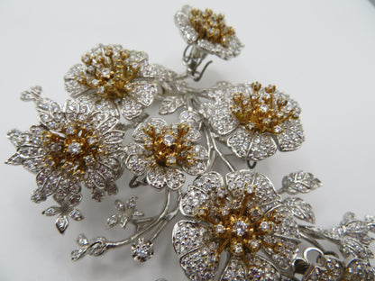 Iris Apfel's Vintage Monumental HUGE Sterling Silver Jarin Trembler Brooch