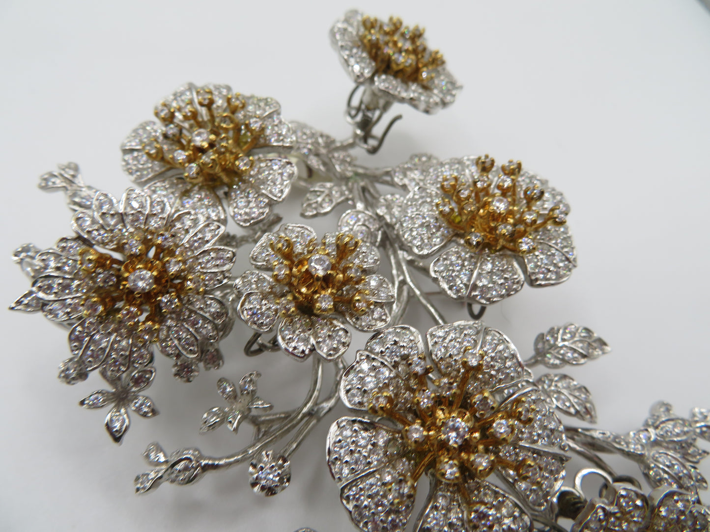 Iris Apfel's Vintage Monumental HUGE Sterling Silver Jarin Trembler Brooch