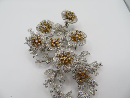 Iris Apfel's Vintage Monumental HUGE Sterling Silver Jarin Trembler Brooch