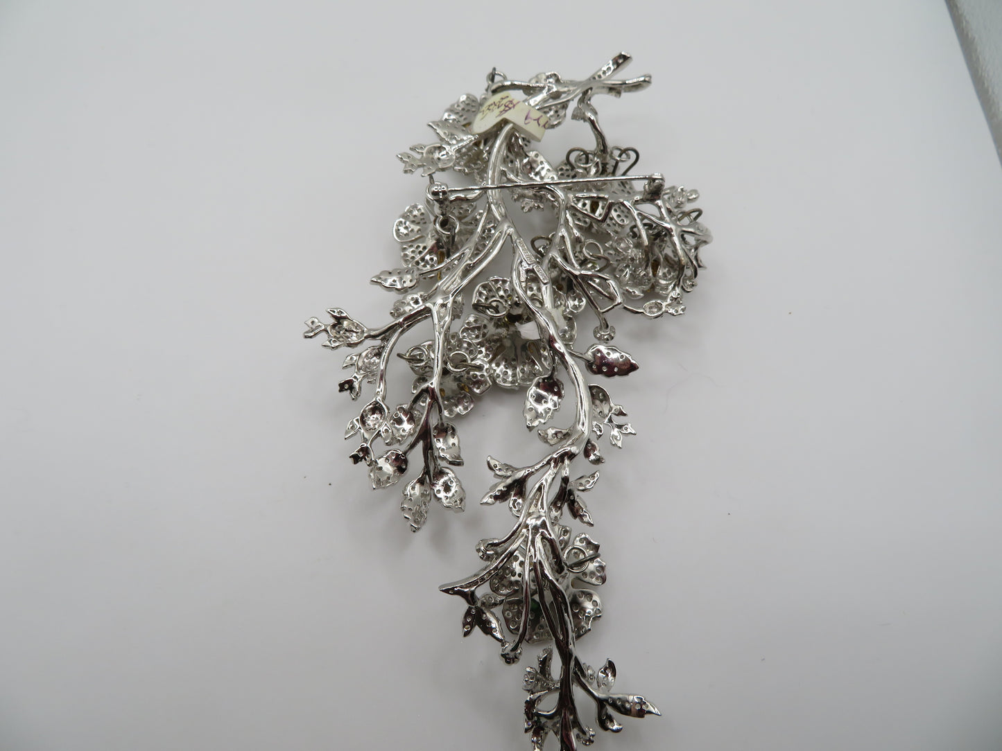 Iris Apfel's Vintage Monumental HUGE Sterling Silver Jarin Trembler Brooch