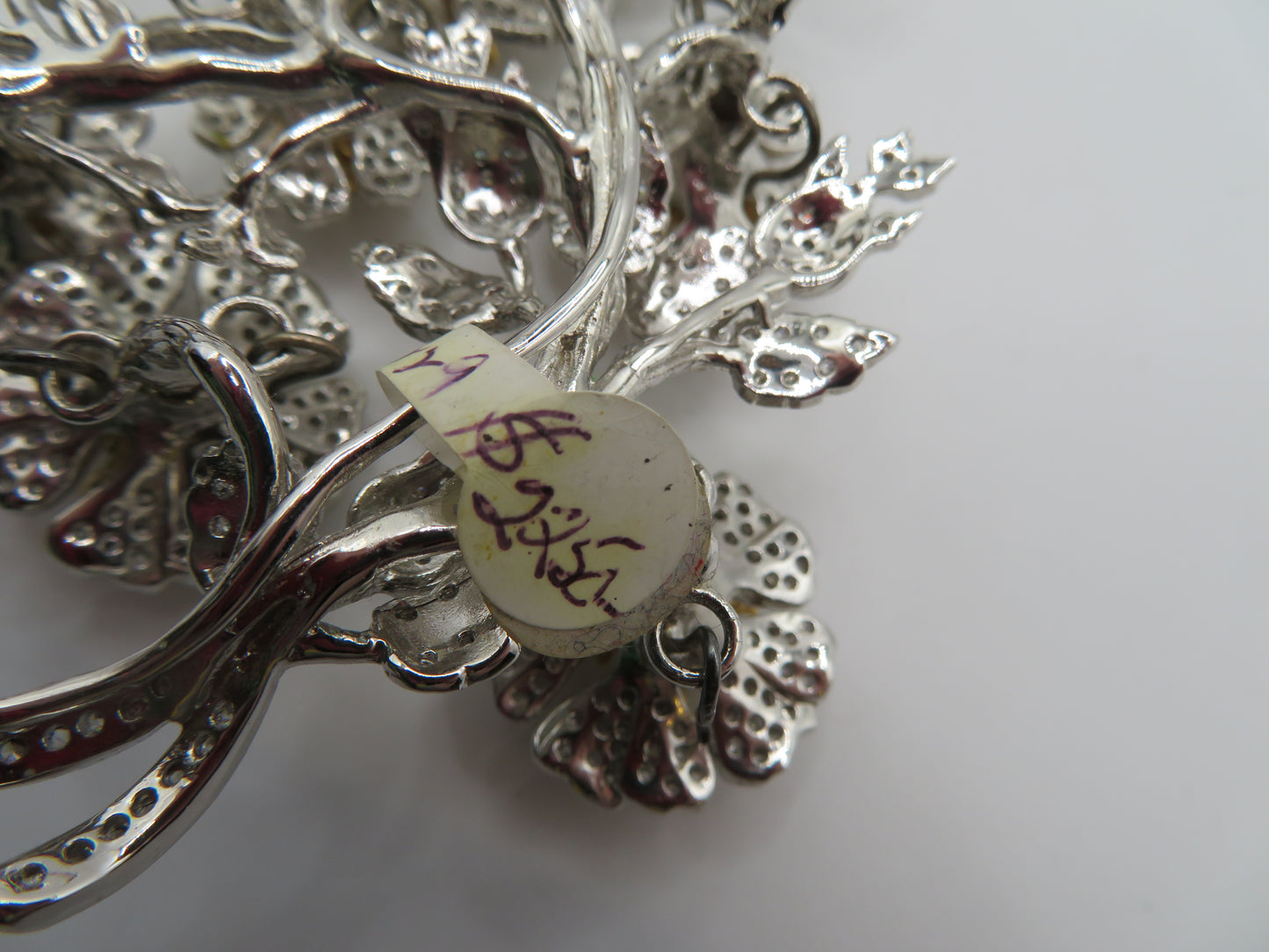 Iris Apfel's Vintage Monumental HUGE Sterling Silver Jarin Trembler Brooch