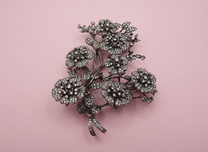 Iris Apfel's Vintage Monumental Jarin Victorian Inspired Trembler Brooch