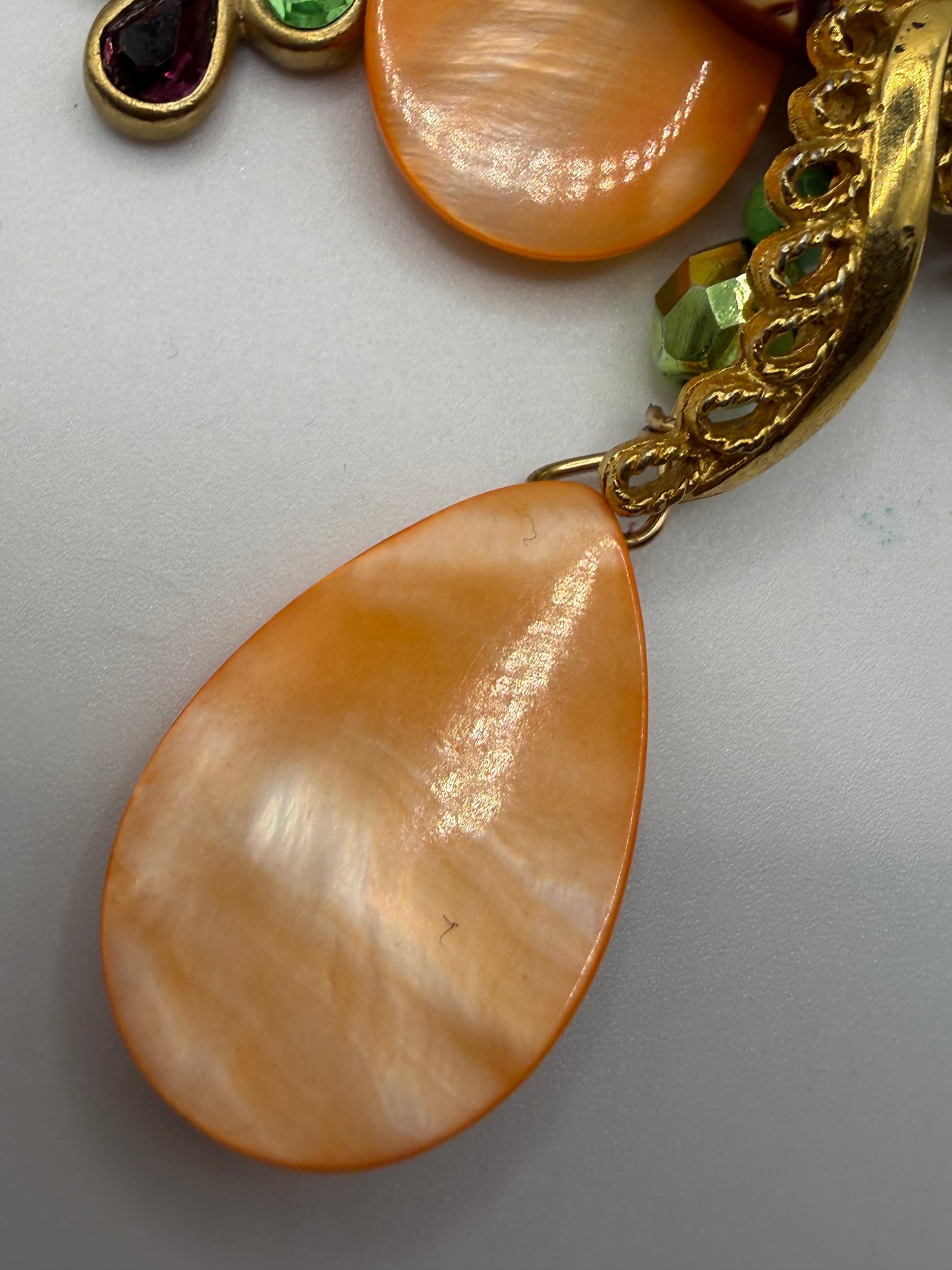 Vintage Sarah Jane Multi-Stone Statement Necklace