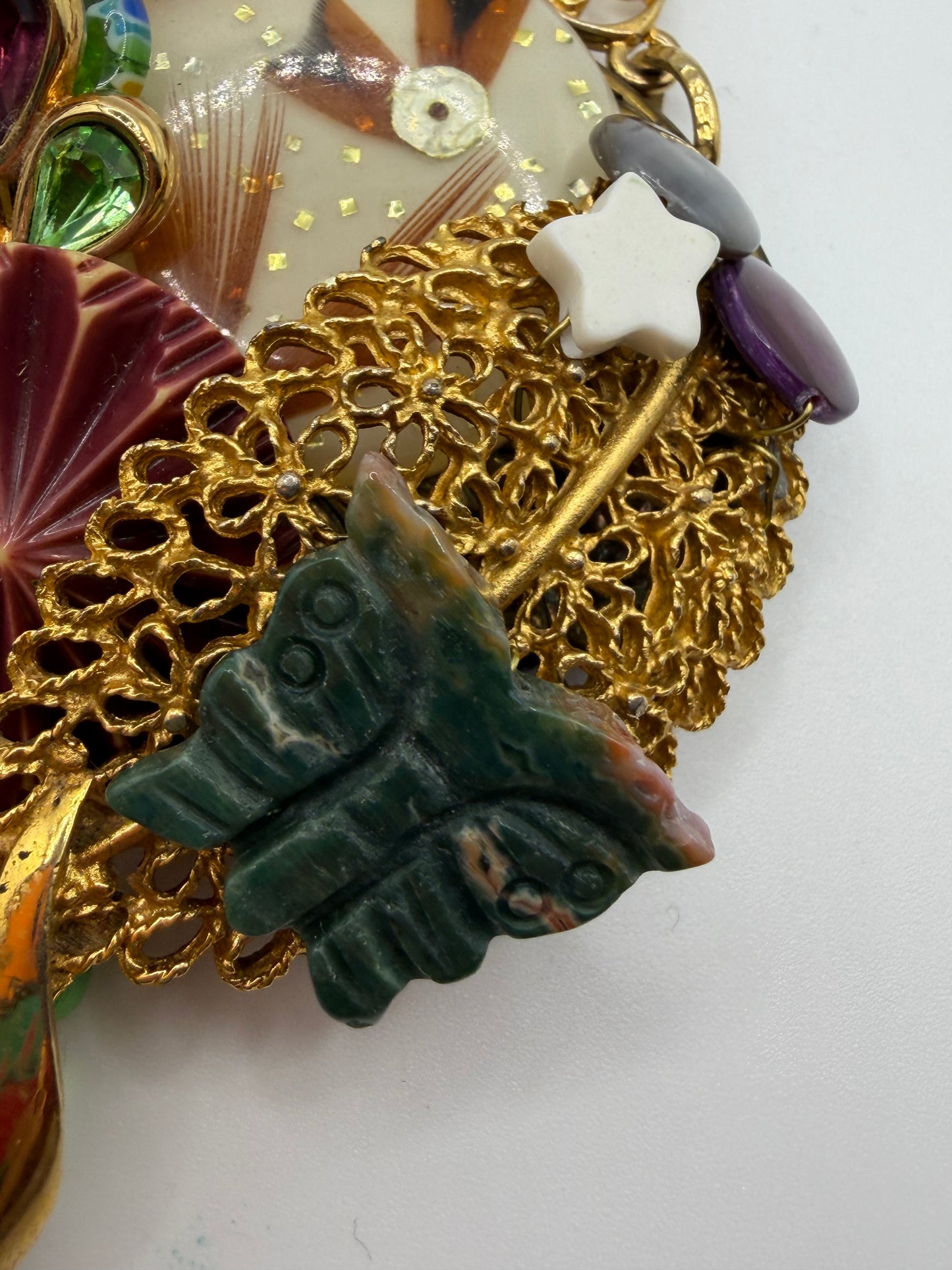 Vintage Sarah Jane Multi-Stone Statement Necklace