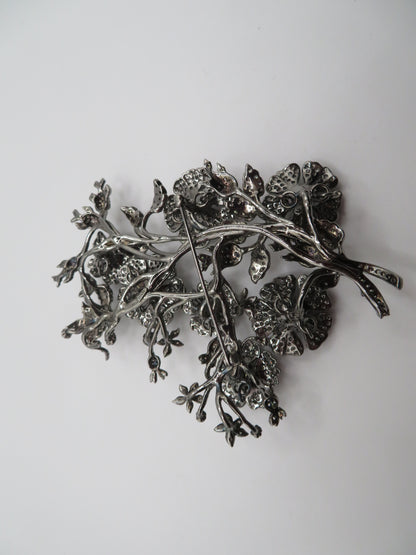 Iris Apfel's Vintage Monumental Jarin Victorian Inspired Trembler Brooch