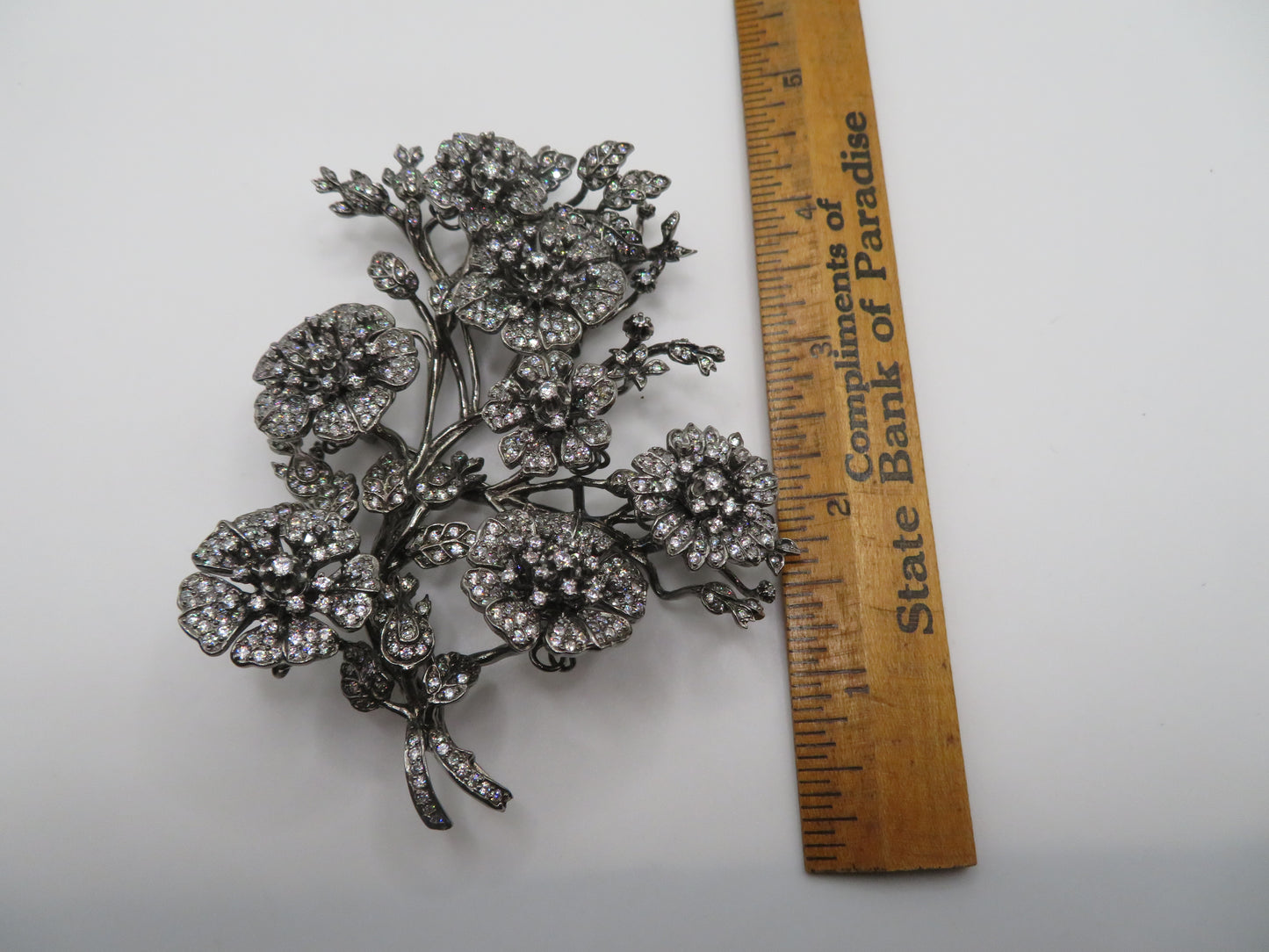 Iris Apfel's Vintage Monumental Jarin Victorian Inspired Trembler Brooch