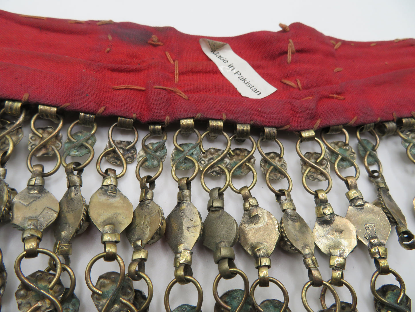 Iris Apfel's Vintage Antiqued Kuchi Ornate Rainbow Coin Necklace