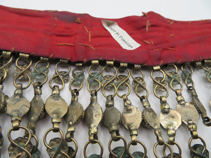 Iris Apfel's Vintage Antiqued Kuchi Ornate Rainbow Coin Necklace