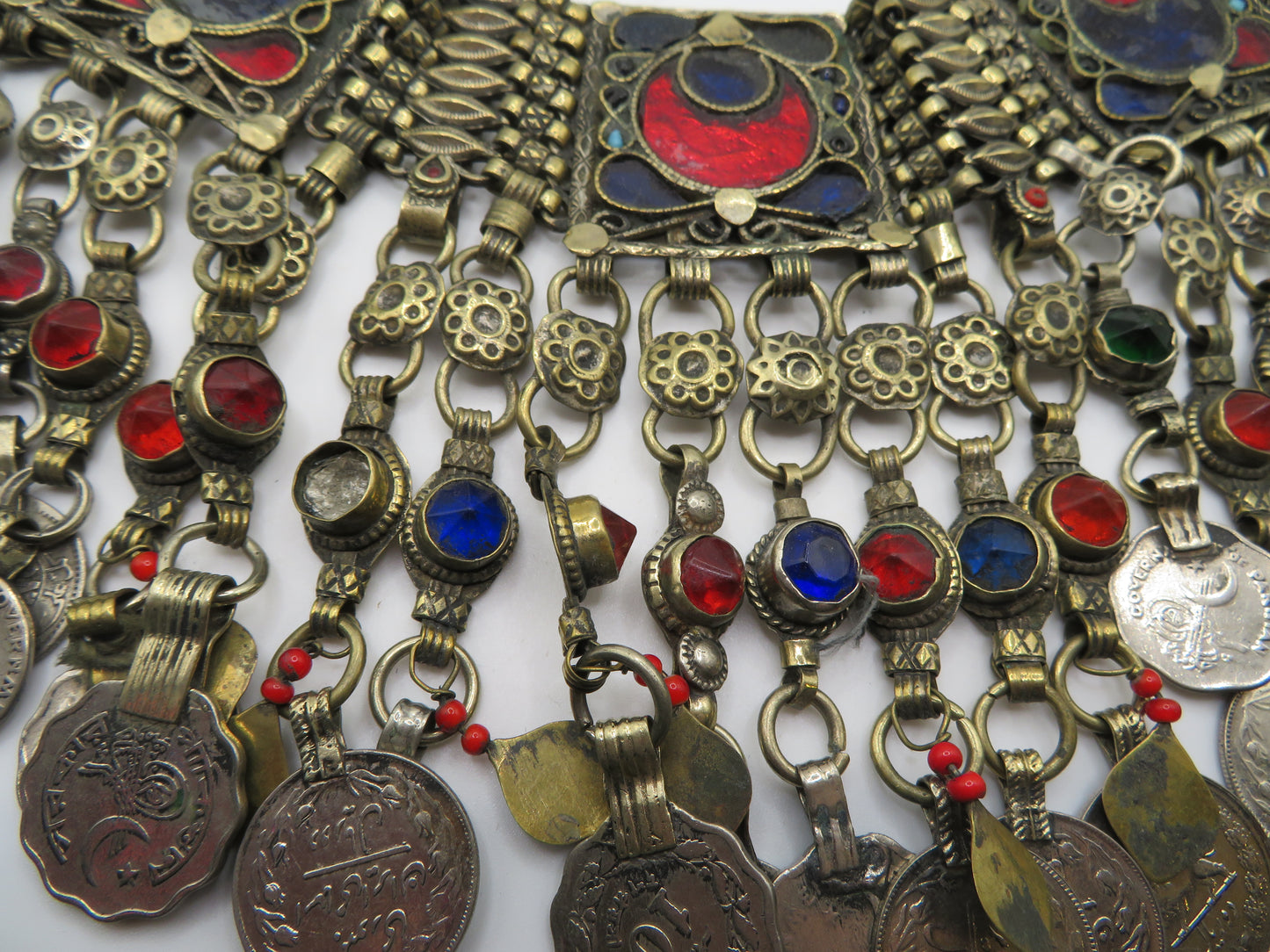 Iris Apfel's Vintage Antiqued Kuchi Heart Coin Necklace