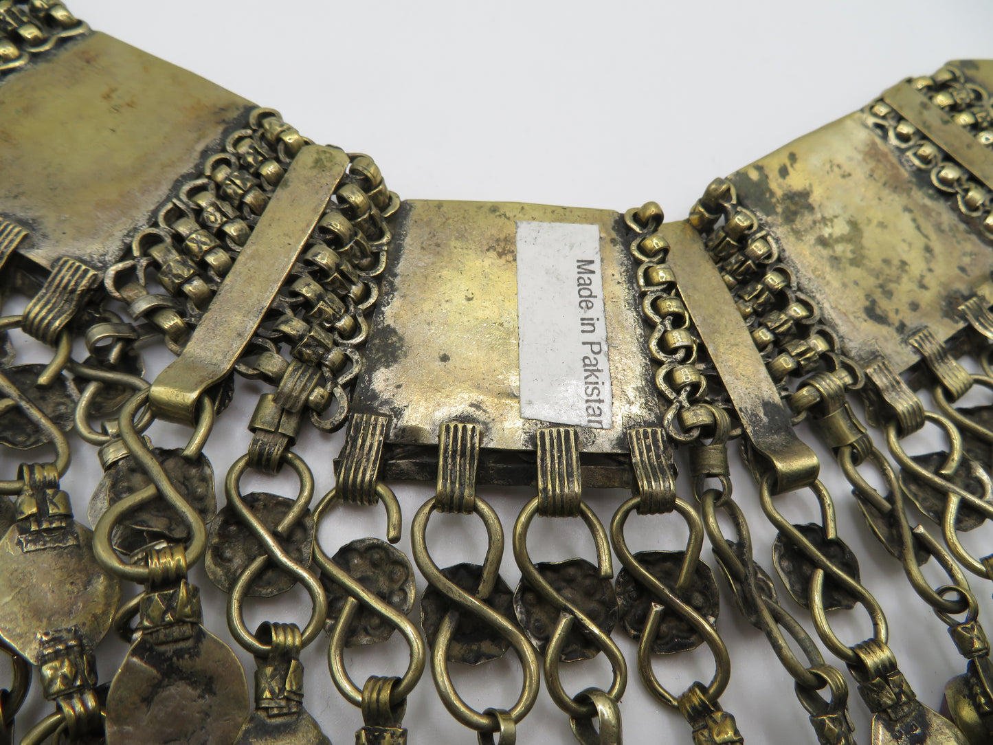 Iris Apfel's Vintage Antiqued Kuchi Heart Coin Necklace