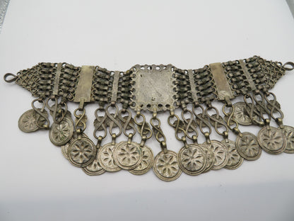 Iris Apfel's Vintage Antiqued Kuchi Lapis Lazuli Coin Necklace