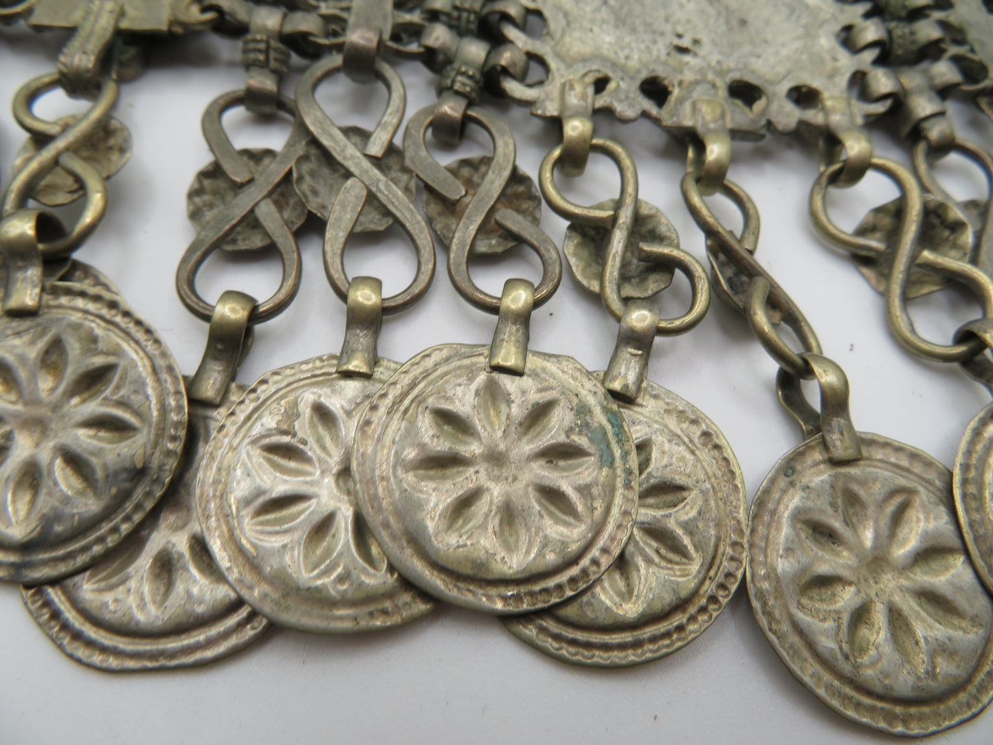 Iris Apfel's Vintage Antiqued Kuchi Lapis Lazuli Coin Necklace