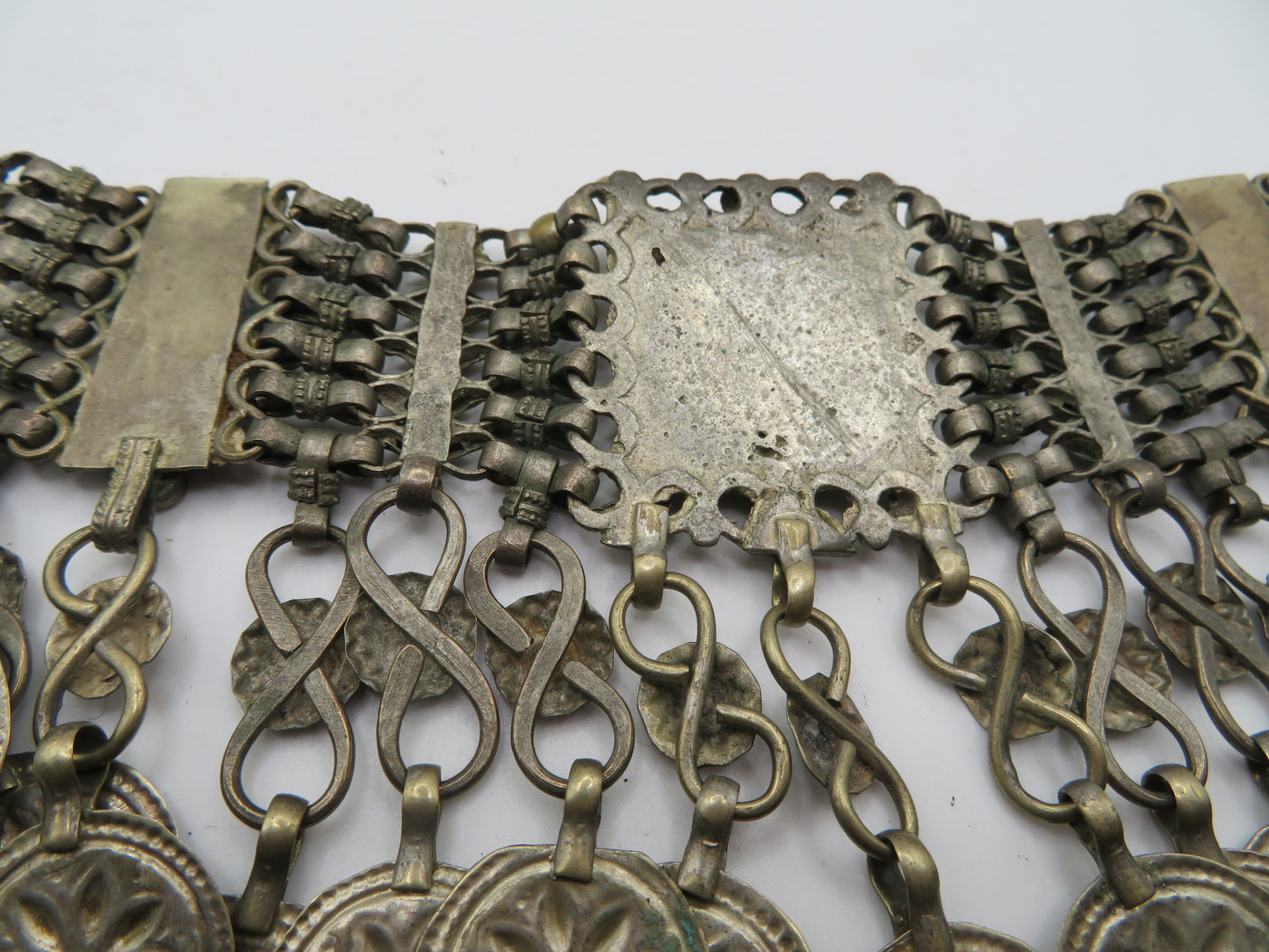 Iris Apfel's Vintage Antiqued Kuchi Lapis Lazuli Coin Necklace