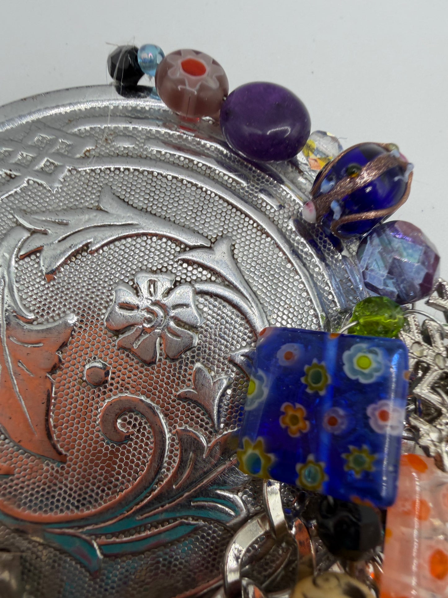 Vintage Sarah Jane Collage Statement Pendant
