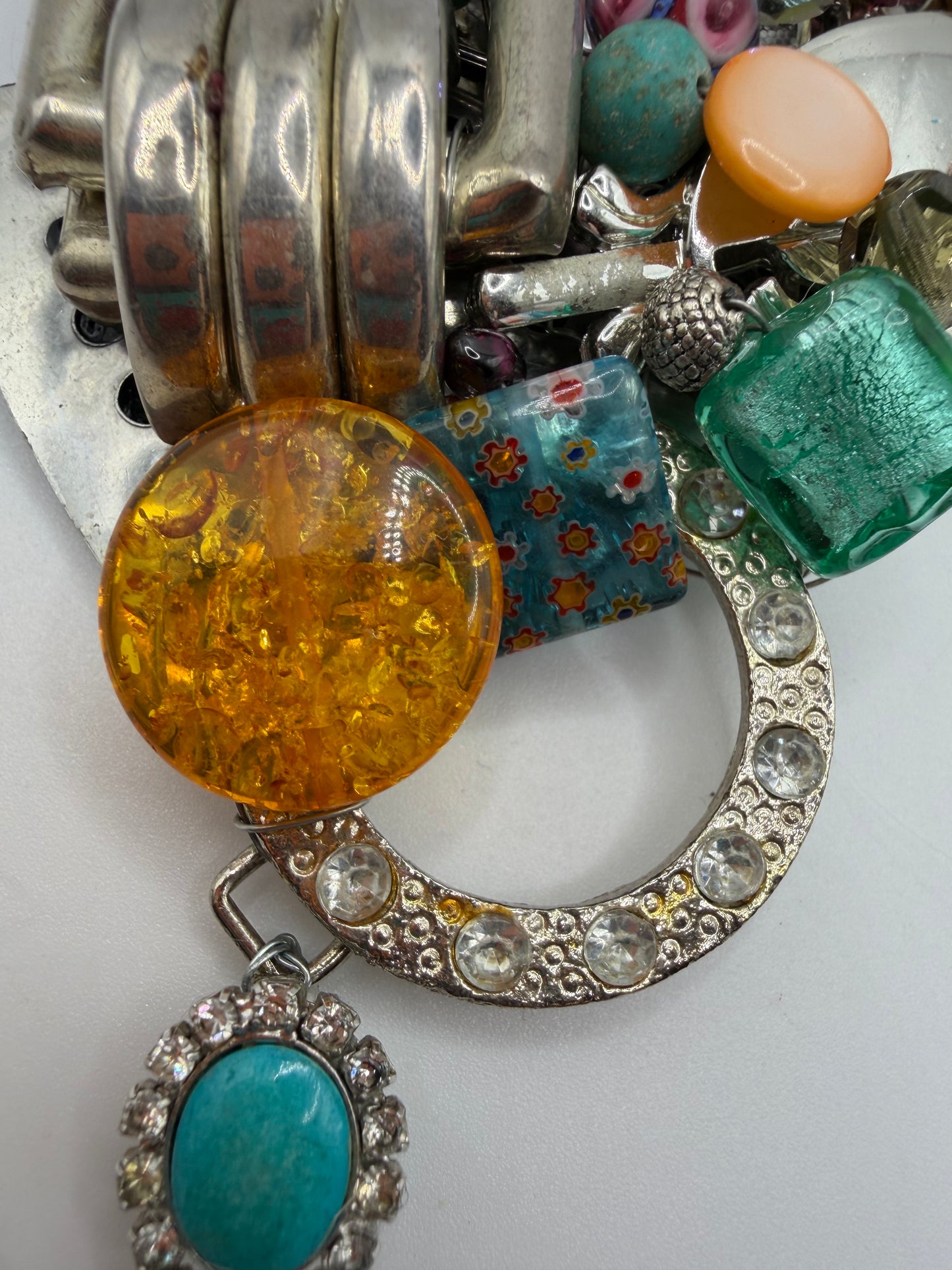 Vintage Sarah Jane Collage Statement Pendant