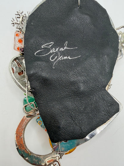 Vintage Sarah Jane Collage Statement Pendant