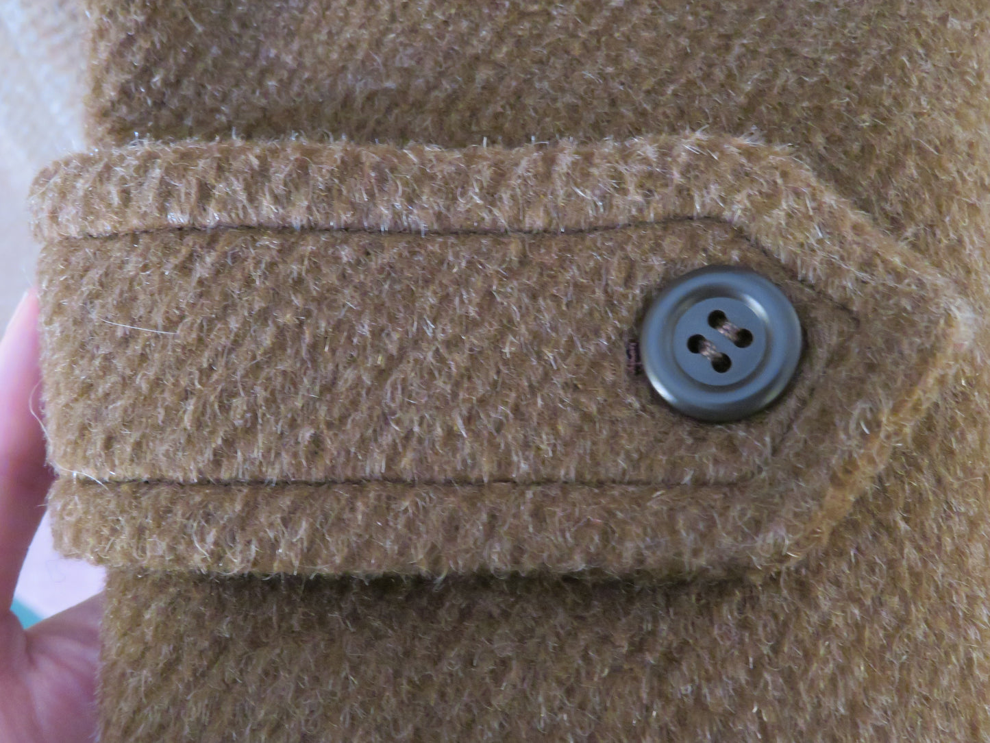 Iris Apfel's Vintage Brown Italian Wool Peacoat