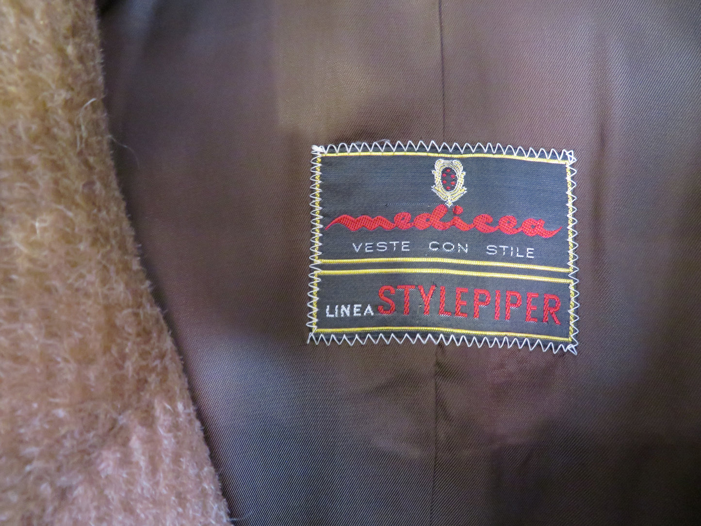 Iris Apfel's Vintage Brown Italian Wool Peacoat